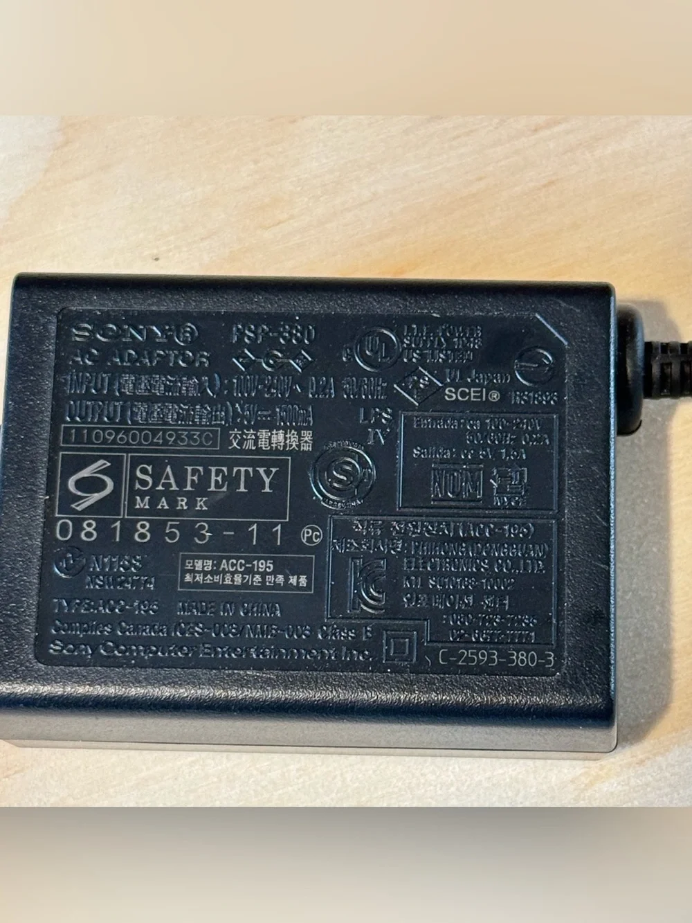 Sony PSP Wall Charger AC Adapter OEM GENUINE Cord 1000-3000 Tested Good Read Blw